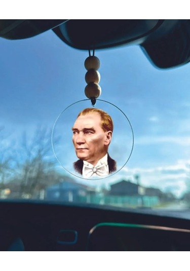 Mustafa Kemal Atatürk Portresi Dikiz Aynası Süsü 02