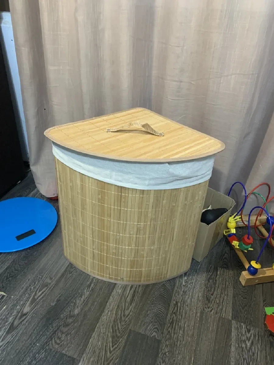 Ryzij Kot Kapaklı Çamaşır Sepeti 401982102 Bej