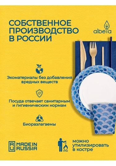 Albeta Tek Kullanımlık Sofra Takımı Parti Seti 20 Kişilik 156771673 100 adet
