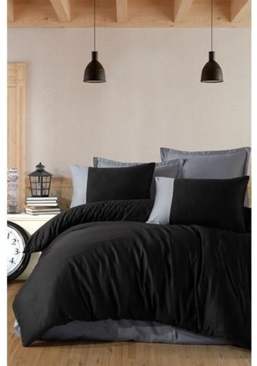 Clasy Tek Kişilik Ranforce Nevresim Takımı Pure V1 Siyah