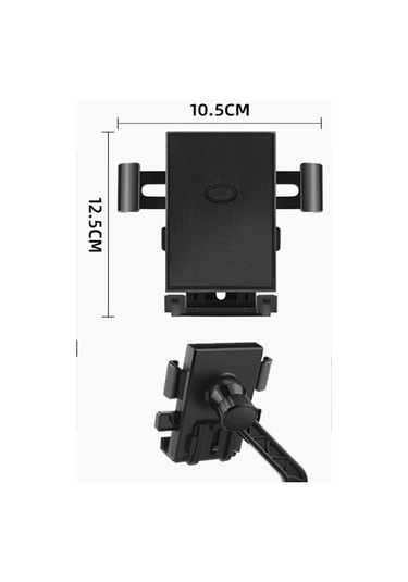 Otommatik Model Motosiklet Telefon Tutucu Ayna Bağlantılı - 9091864524000ynt