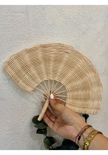 Rattan Ahşap El-duvar Yelpazesi