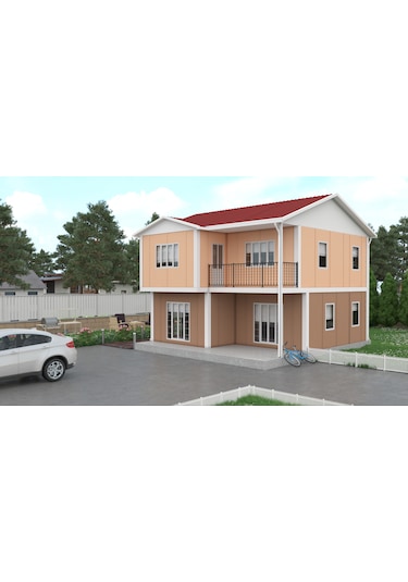122 M2 Çift Katlı Prefabrik Ev