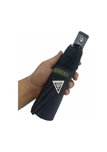 April A-216g A3 Su Geçirmez 10 Telli Tam Otomatik Şemsiye Siyah