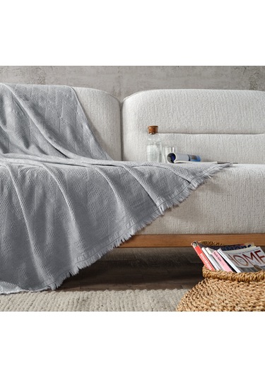 Adora Koltuk Şalı Gri - 130x170 Cm