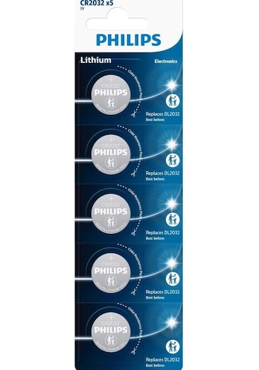 Phılıps 5li Cr2032 3v Lıthıum 3v