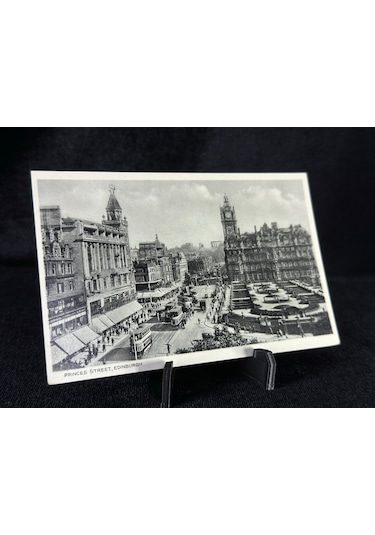 İngiltere Post Card Princes Street Edinburgh 1930-1950'li Yıllarından