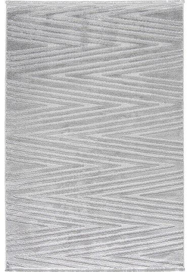Çam Halı Eyfel 3107 Gri Romans Halı Modern Desenli Makine Halısı