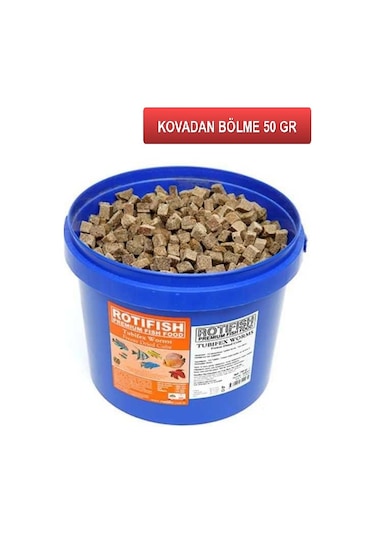 Rotifish Fd Tubifex Balık Yemi Kovadan Bölme 50 G