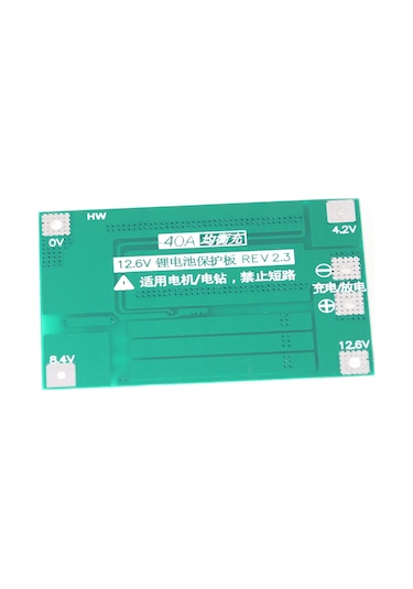 Yaleker 3 Seri 40a Akü Koruma Kartı - Dengeleme Özelliği İle Sürekli 20a Şarj/40a Deşarj Kapasitesi