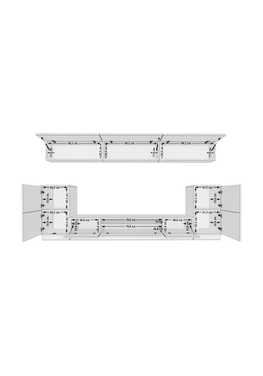 Decoraktiv Trendstyle 9 Mdf Tv Ünitesi Tv Sehpası Ceviz