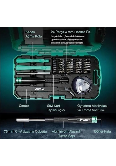 Proskit Sd-9322m Telefon Tamir Tornavida Seti