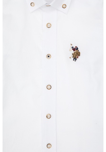 U.s. Polo Assn. Erkek Çocuk Beyaz Gömlek Basic 50307704-vr013 Beyaz