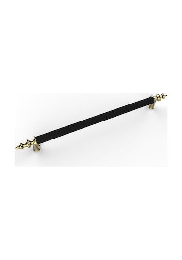 Tuana Rustik Alüminyum Metal Lüks Modern Mobilya Çekmece Mutfak Dolabı Kulpu Siyah-gold 224mm 10 Adet Siyah - Altın
