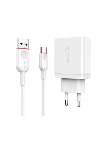 Alan Tech Xmac Serisi Zr-x2 Type-c 2 İn 1 Şarj Seti - Beyaz Beyaz