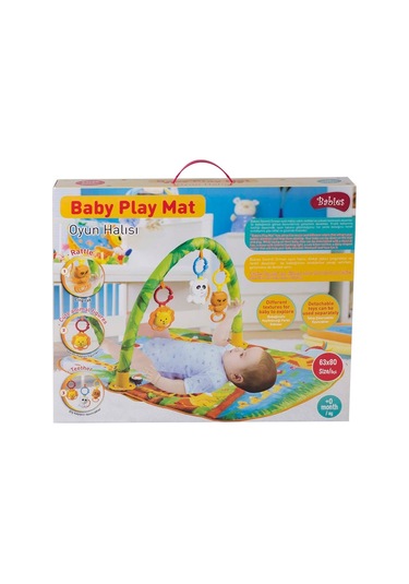 Babies Baby Play Neşeli Dostlar 63X80 Cm Çıngıraklı Oyun Halısı