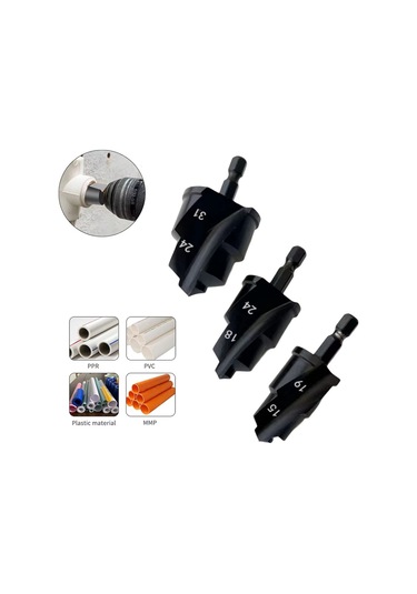 Xurunkeji Parça Ppr Su Borusu Genişletme Matkabı Havşa Ucu Sıhhi Tesisat Delme Aleti Altıgen Şaft Delik Açıcı 20/25/32mm