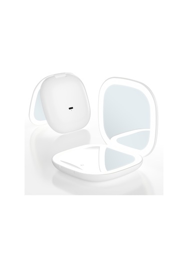 Aurora Taşınabiler Led Makyaj Aynası, Aydınlık Ayna, Lambalımak Yaj Aynası Yeşil