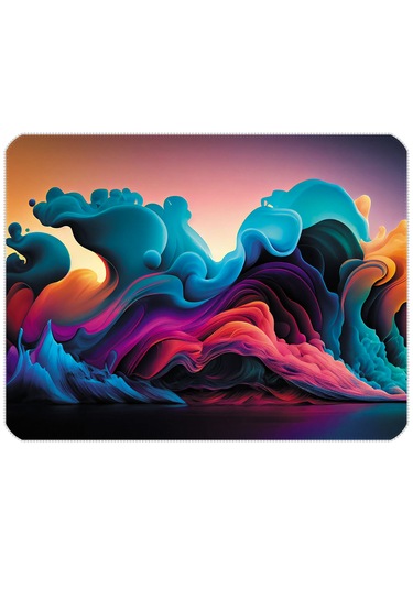 İlyuka 40x30cm Gaming Oyuncu Mousepad Colorful Waves Mp244030