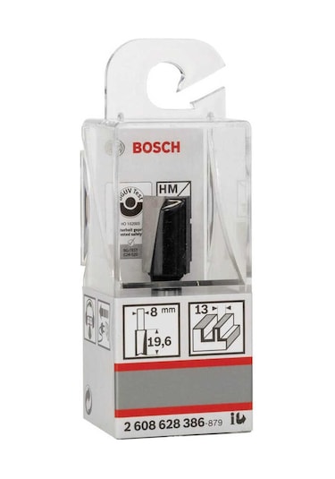 Bosch Standard Seri Ahşap İçin Çift Oluklu Sert Metal Düz Freze Ucu 8x13x51 MM - 2608628386