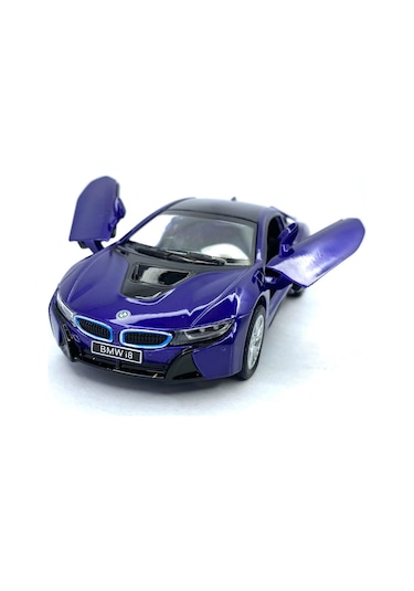Kinsmart Bmw I8 1 36 Çek Bırak Model Araba lacivert