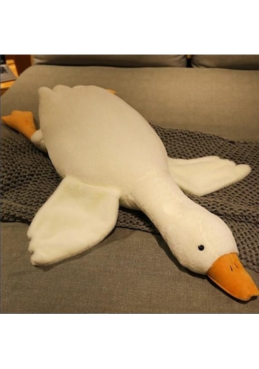 Sevimli Peluş Uyku Arkadaşım Kaz 75 Cm- Uçan Kaz Morton Uyku Yastığı 001