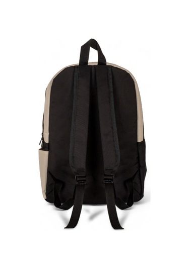 Sincap Baskılı Çocuk Unisex Krem Siyah Sırt Çantası Pwcnt015 Krem Siyah