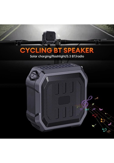 Xindoker Dv-105 Siyah Bisiklet Bluetooth Hoparlörü - Dışarıda Bisiklet Sürerken Kullanıma Uygun, Kablosuz Ellsiz Konuşma Ve Derin Taban Ses Özelliği Siyah