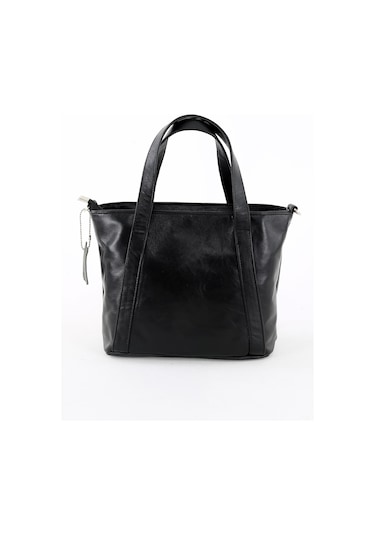 Derinss Leather DERİNSS DKB563 Hakiki Deri Siyah Kadın El ve Omuz Çantası