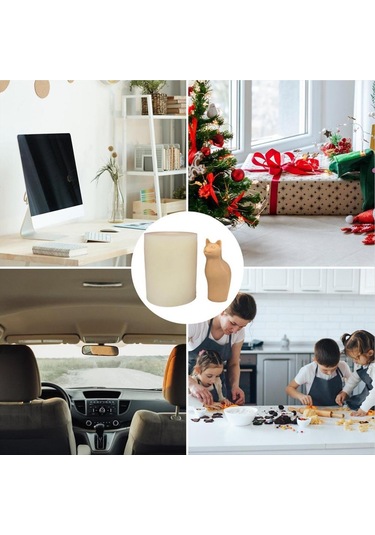 Gatherco Silikon Kedi Kalıbı Balmumu Epoksi Reçine Döküm Sabun Kalıbı Ayakta Kedi Kendin Yap Silikon Kalıp Hayvan Aromaterapi Mum Kalıbı