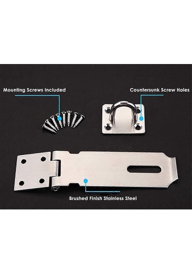 Stainless Steel Padlock Hasp, Heavy Duty Hasp And Staple, Door Ha