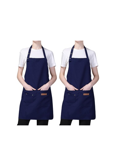 3 Cepli 2 Paket Ayarlanabilir Önlük Profesyonel Mutfak Şirketi Lacivert, Diğer