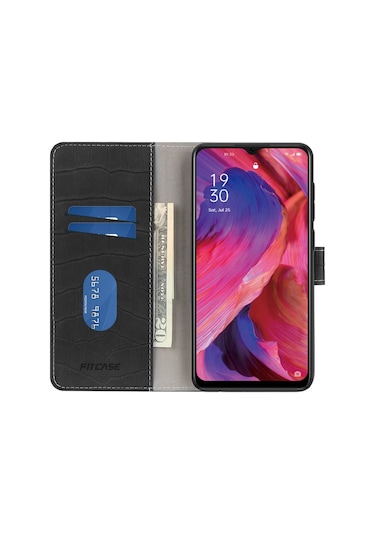 Oppo A73 Kilif Kroko Desen Kapakli Cüzdanli 489388190