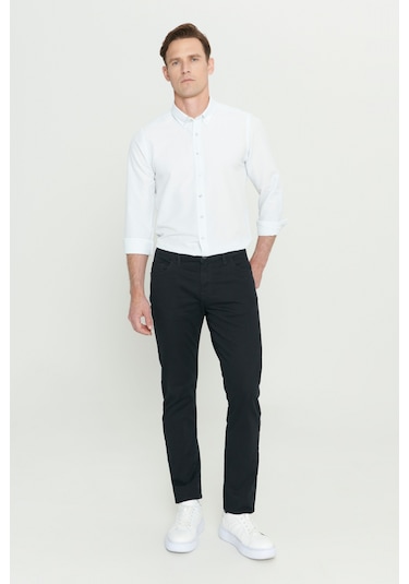 Ac&Co / Altınyıldız Classics Slim Fit Pamuklu Esnek Chino Erkek Pantolon - Siyah Ac&Co / Altınyıldız Classics Slim Fit Pamuklu Esnek Chino Erkek Pantolon - Siyah