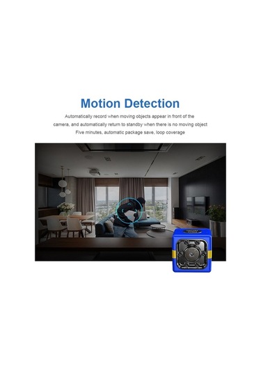 Novahub Mini Kamera Full Hd 1080p Güvenlik Kamerası, Taşınabilir Spor Kırmızı Ev Kamerası, Gece Görüşü Ve Hareket Algılama