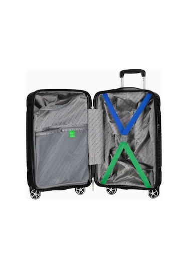 Benetton Kabin Boy %100 Polipropilen Valiz Siyah Bnt3000