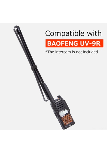 Samdoo Baofeng Uv-9r İçin Sma-f Arayüzlü 108cm Katlanabilir 2.15dbi Yüksek Kazançlı Radyo Anteni 136-520mhz