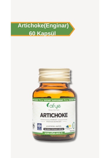 Afye Enginar Ekstraktı 600 Mg Artichoke Özü 60 Kapsül