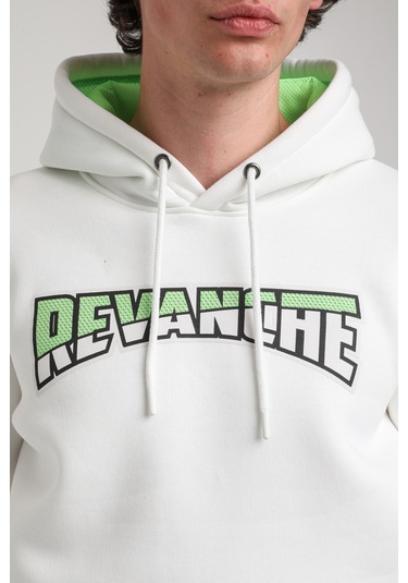 Kapüşonlu Ekru Slim Fit Hoodie 23fwm64058 Ekru