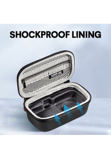 Besthome1 Insta360 X3 Siyah Pu Kamera Çantası, El Kayışı Ve Dağcı Kanca Siyah