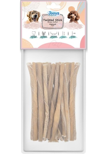 Jooys Doğal Burgu Çubuk 12 Cm 25'li