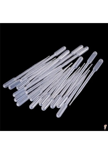 10/20 Adet Transfer Pipetler 3ml Plastik Şeffaf Pipetler Tek