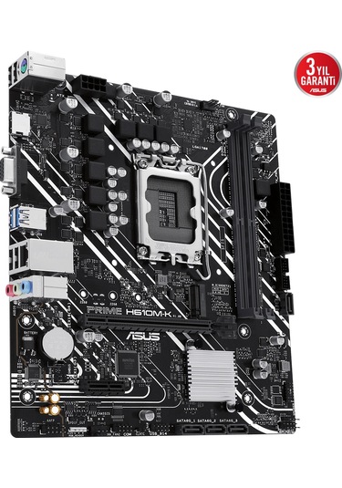 Asus Prıme H610m-k Ddr5 5600mhz Hdmı Vga Matx 1700