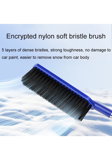 Sones Araba Fırçalı Kar Temizleme Aparatı Mavi