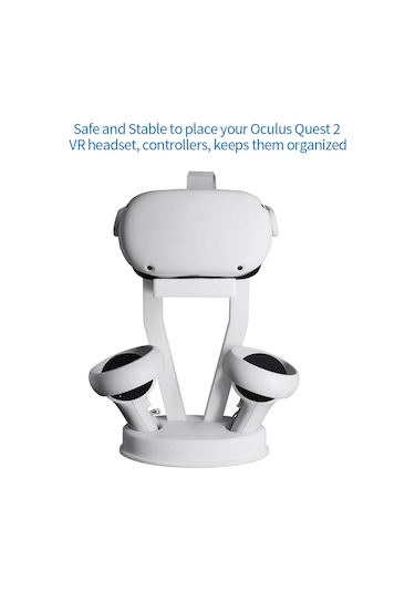 JYS JYS-OC002 Oculus Quest 2 VR Kulaklık Denetleyici Tutucu Beyaz