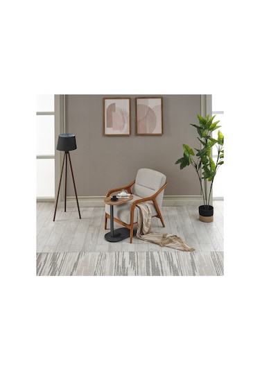 Tekerlekli Etna Sehpa 50x30x57 Cm Siyah
