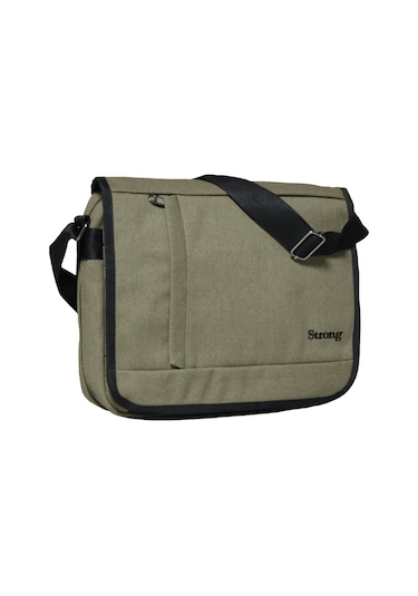 Unısex Kanvas Postacı Çantası Askılı Omuz Çantası Okul Çantası Körüklü Çapraz Çanta Pst01 Haki Yeşil Haki Yeşil