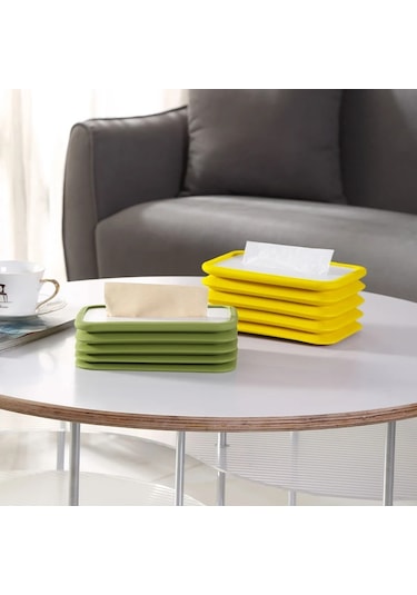 Mavi Doku Kutusu Katlanabilir Silikon Saklama Kutusu Silin Peçete Havlu Kağıt Mendil Tutucu Dağıtıcı Ev Organizatör Mutfak Sıkıştırılabilir Kutu