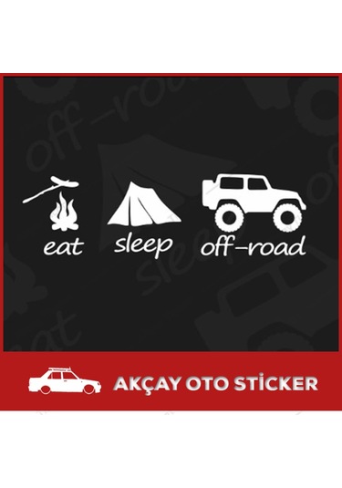 Eat Slepp Offroad Sticker Offroad Sticker Oto Sticker 4X4 Sticker
