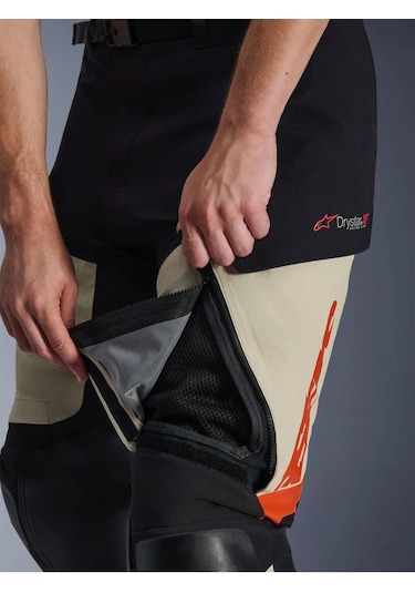 Alpinestars Halo Pro Ds Laminated Korumalı Motosiklet Pantolonu Krem Siyah